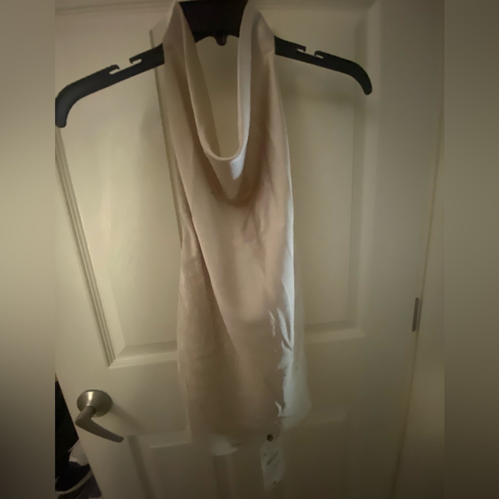SOLD NWT Zara Elegant Cream Sleeveless Top